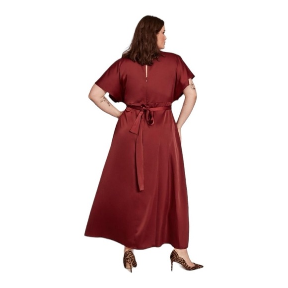 Dia & Co. 11 Honoré Highneck Wrap Dress in Size 20 - Picture 2 of 6
